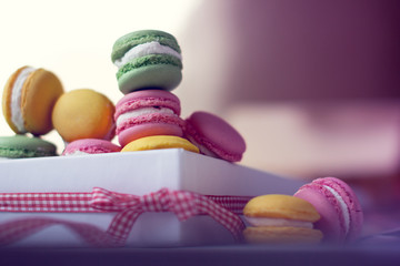 the French tradition - colorful macaroons