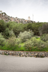 Fototapeta premium light house on top of a hill
