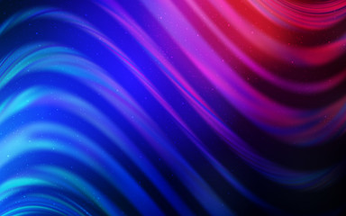 Dark Blue, Red vector background with astronomical stars.