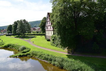 Fototapeta premium Rathaus in Gieselwerder an der Weser