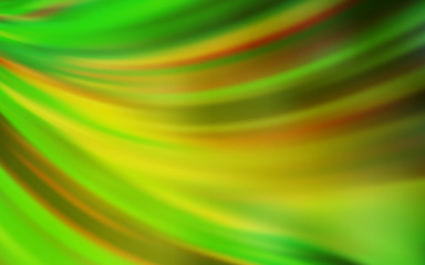 Light Green, Yellow vector glossy abstract background.