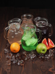 Refreshing Lemonades With Fruits and Ice