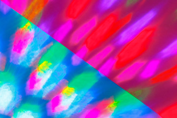 Abstract background of pink and blue neon lights in motion. Backdrop for your design.