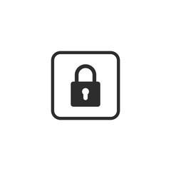 Lock icon vector. Encryption icon. Lock Icon in trendy flat style isolated. Security symbol logo design inspiration