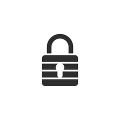 Lock icon vector. Encryption icon. Lock Icon in trendy flat style isolated. Security symbol logo design inspiration