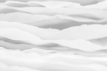 Obraz premium Zbliżenie białego papieru stos warstw. Streszczenie sztuka tło. Rozmycie jedwabistej tekstury. Skopiuj miejsce.