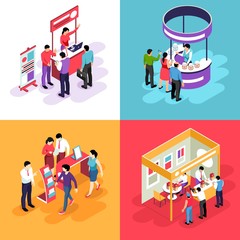 Isometric Exhibition Design Concept