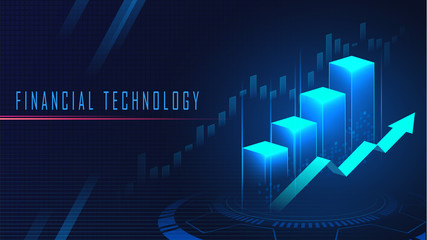Financial technology graphic concept