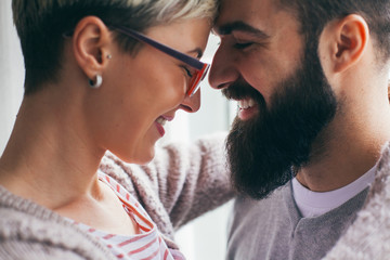 Couple spending time together indoor