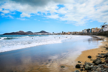 Summer background of free space and ocean landscape 