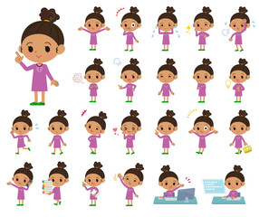 Fototapeta premium perm hair girl_emotion