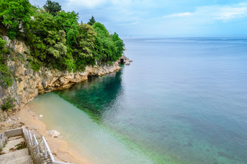 Sablicevo Beach in Rijeka, Croatia