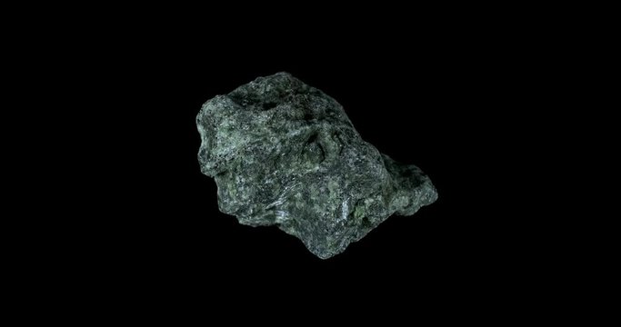 Blue Apatite Mineral Turning on Black