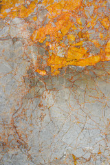 Texture of the cracked and scratched marble