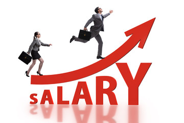 Fototapeta premium Concept of inequal salary between man and woman