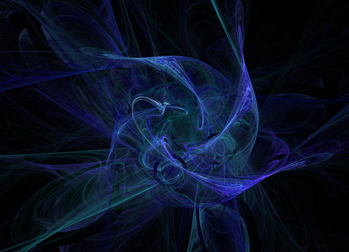 Concept of science and research. Cosmic fluctuations. Abstract 3d illustration.