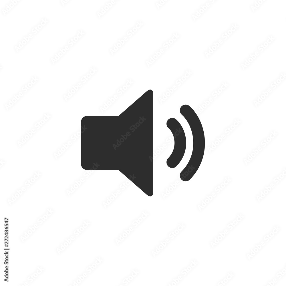 Fototapete Speaker vector icon isolated on white background. symbol for web site Computer and mobile vector