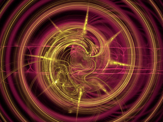 Energy flow. Portal. Scientific 3d illustration.