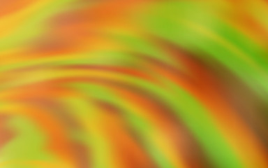 Dark Yellow vector template with curved lines.