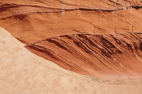 Detail of Navajo sandstone rock formation, White Pocket