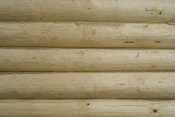 Fototapeta premium Rustic interior decor. The wall is covered with wooden panels. Wood siding.