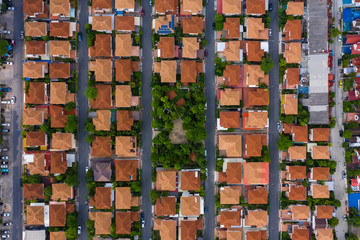 aerial view of house real estate for residential