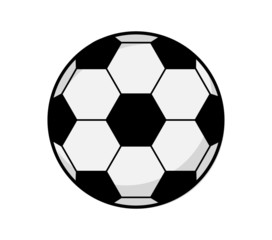 football icon. soccerball isolated on white background. vector illustration.