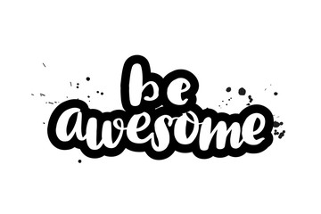 lettering be awesome