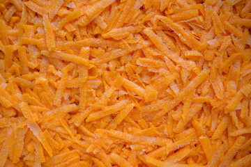 grated fresh carrot for texture or background