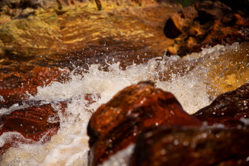 Red water in Rio Tinto, Huelva