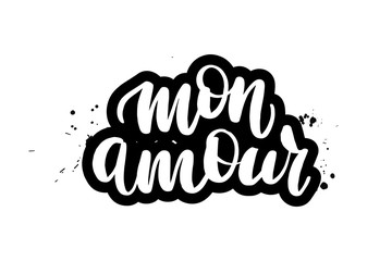 lettering mon amour