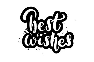 lettering best wishes