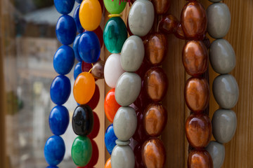 Souvenirs shop in Lagich village, Azerbaijan. Beautiful photo of souvenir shops in the Village bazaar