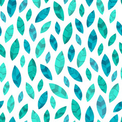Stylish seamless pattern hand drawn leaves. Floral cute texture. Vector illustration for print, wrapping paper, design.