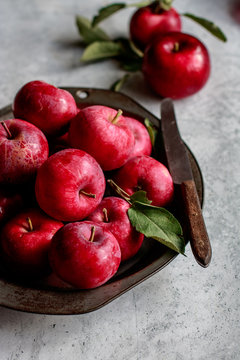 Organic red apple