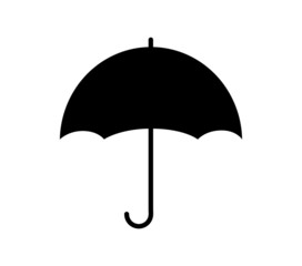 umbrella icon isolated on white background. vector illustration.