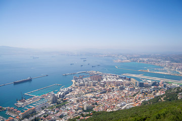 Gibraltar harbor and airport