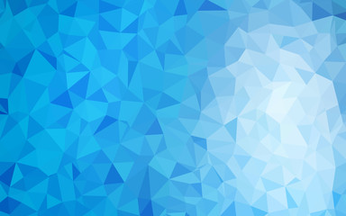 Obraz premium Light BLUE vector triangle mosaic template.