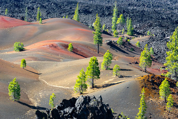 Painted Dunes in Lassen Volcanic National Park, California, USA