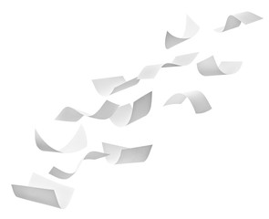 paper document flying paperwork business wind office