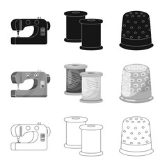 Vector design of craft and handcraft logo. Set of craft and industry vector icon for stock.