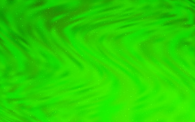 Light Green vector pattern with night sky stars.