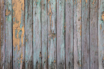 Old Weathered Grayish Wooden Planks