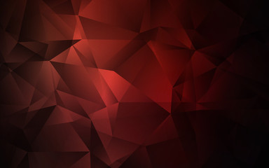 Dark Red vector low poly texture.