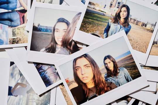 Polaroids shots of pretty girlfriends.