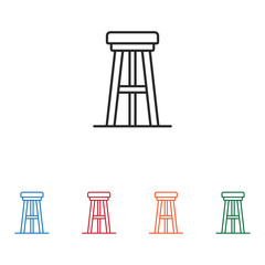 Stool vector icon