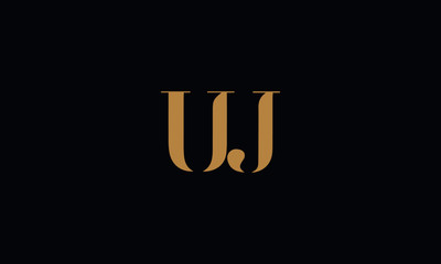 Fototapeta na wymiar UJ logo design template vector illustration