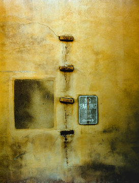Yellowed Stucco Wall