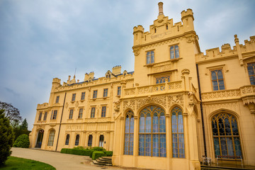 Lednice Castle in South Moravia in the Czech Republic