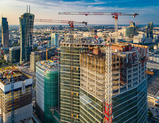 Warsaw HUB po pożarze © Drone in Warsaw